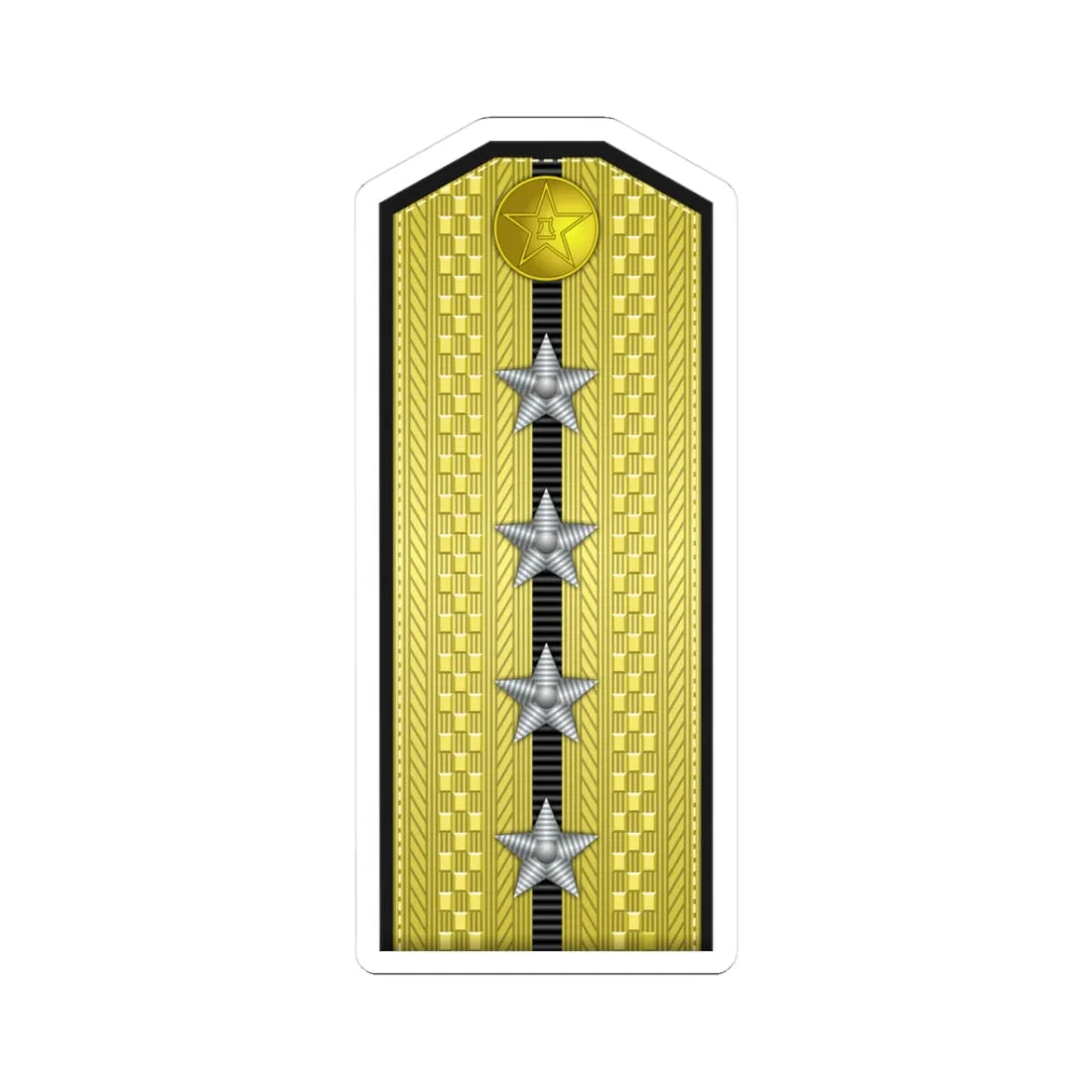 PLA Hǎi jūn dà wèi Type 55 (China) (Military Rank) STICKER Vinyl Kiss-Cut Decal 3 Inch White - The Sticker Space