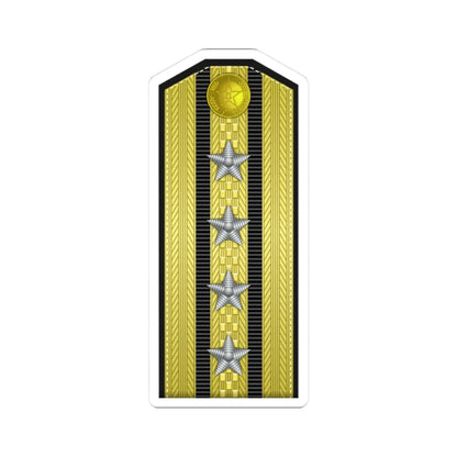 PLA Hǎi jūn dà xiào Type 55 (China) (Military Rank) STICKER Vinyl Kiss-Cut Decal 3 Inch White - The Sticker Space