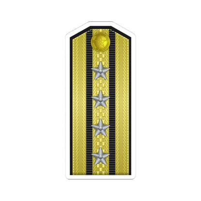 PLA Hǎi jūn dà xiào Type 55 (China) (Military Rank) STICKER Vinyl Kiss-Cut Decal 4 Inch White - The Sticker Space