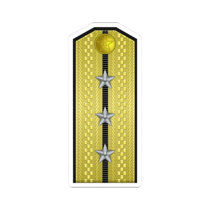 PLA Hǎi jūn shàng wèi Type 55 (China) (Military Rank) STICKER Vinyl Kiss-Cut Decal 3 Inch White - The Sticker Space