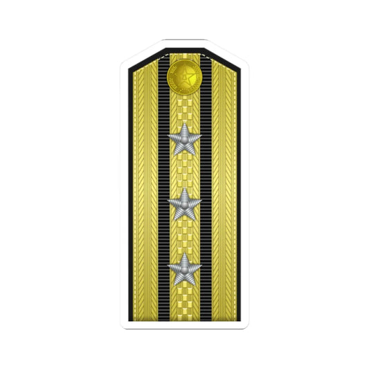 PLA Hǎi jūn shàng xiào Type 55 (China) (Military Rank) STICKER Vinyl Kiss-Cut Decal 2 Inch White - The Sticker Space