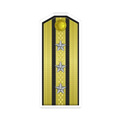 PLA Hǎi jūn shàng xiào Type 55 (China) (Military Rank) STICKER Vinyl Kiss-Cut Decal 3 Inch White - The Sticker Space