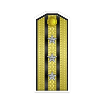 PLA Hǎi jūn shàng xiào Type 55 (China) (Military Rank) STICKER Vinyl Kiss-Cut Decal 4 Inch White - The Sticker Space