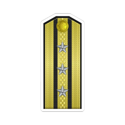 PLA Hǎi jūn shàng xiào Type 55 (China) (Military Rank) STICKER Vinyl Kiss-Cut Decal 6 Inch White - The Sticker Space