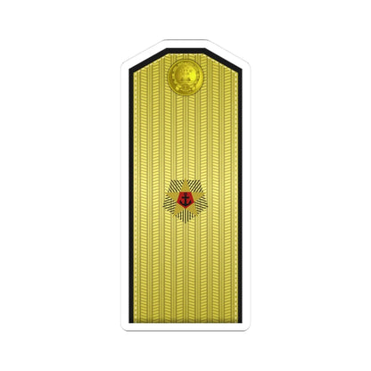 PLA Hǎi jūn shào jiàng Type 55 (China) (Military Rank) STICKER Vinyl Kiss-Cut Decal 3 Inch White - The Sticker Space