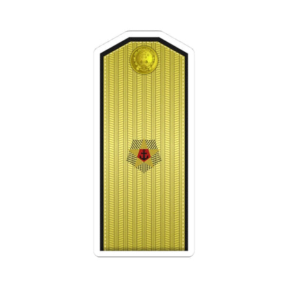 PLA Hǎi jūn shào jiàng Type 55 (China) (Military Rank) STICKER Vinyl Kiss-Cut Decal 4 Inch White - The Sticker Space