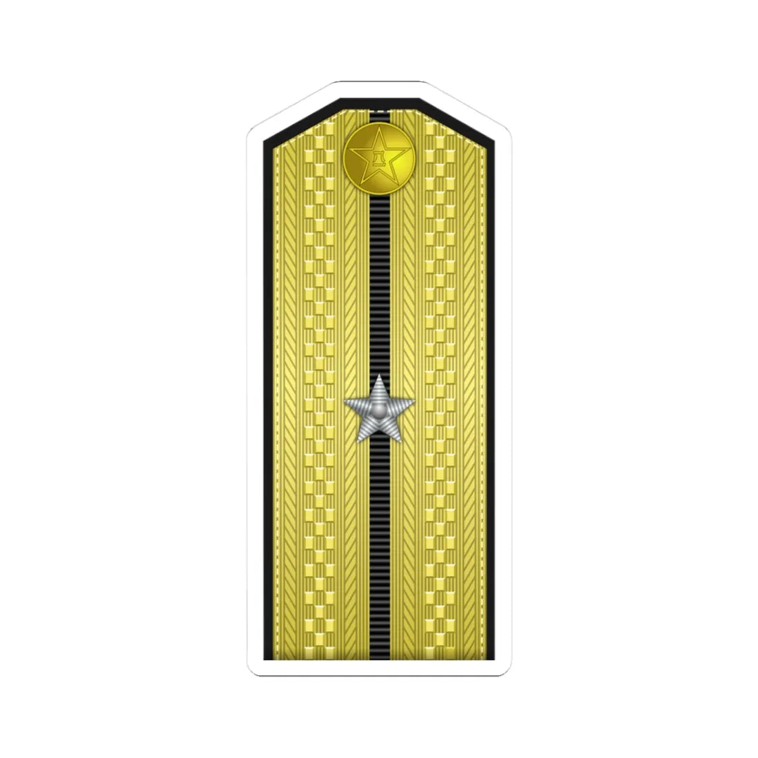 PLA Hǎi jūn shào wèi Type 55 (China) (Military Rank) STICKER Vinyl Kiss-Cut Decal 3 Inch White - The Sticker Space