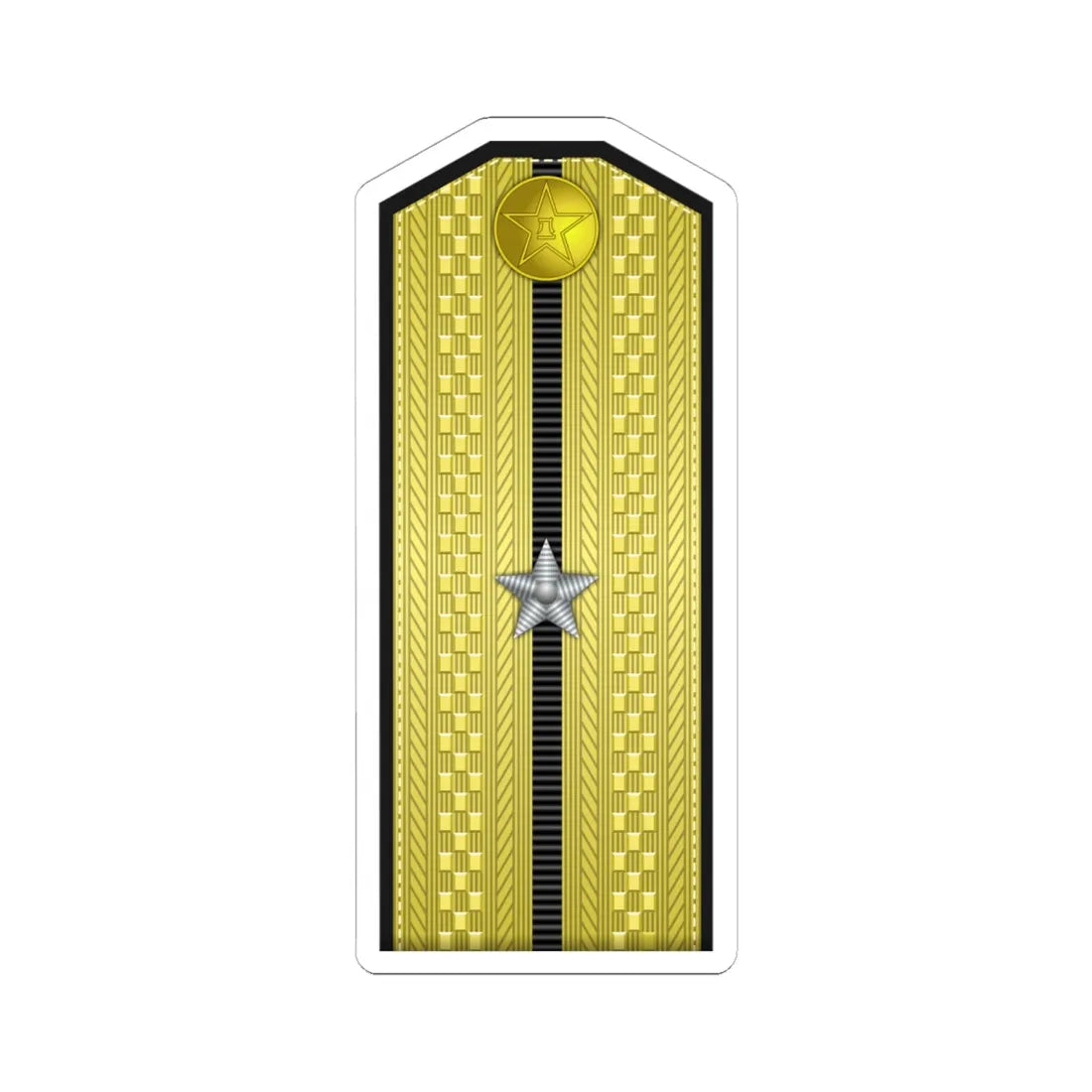 PLA Hǎi jūn shào wèi Type 55 (China) (Military Rank) STICKER Vinyl Kiss-Cut Decal 6 Inch White - The Sticker Space