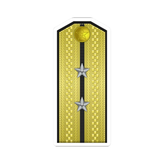 PLA Hǎi jūn zhōng wèi Type 55 (China) (Military Rank) STICKER Vinyl Kiss-Cut Decal 2 Inch White - The Sticker Space