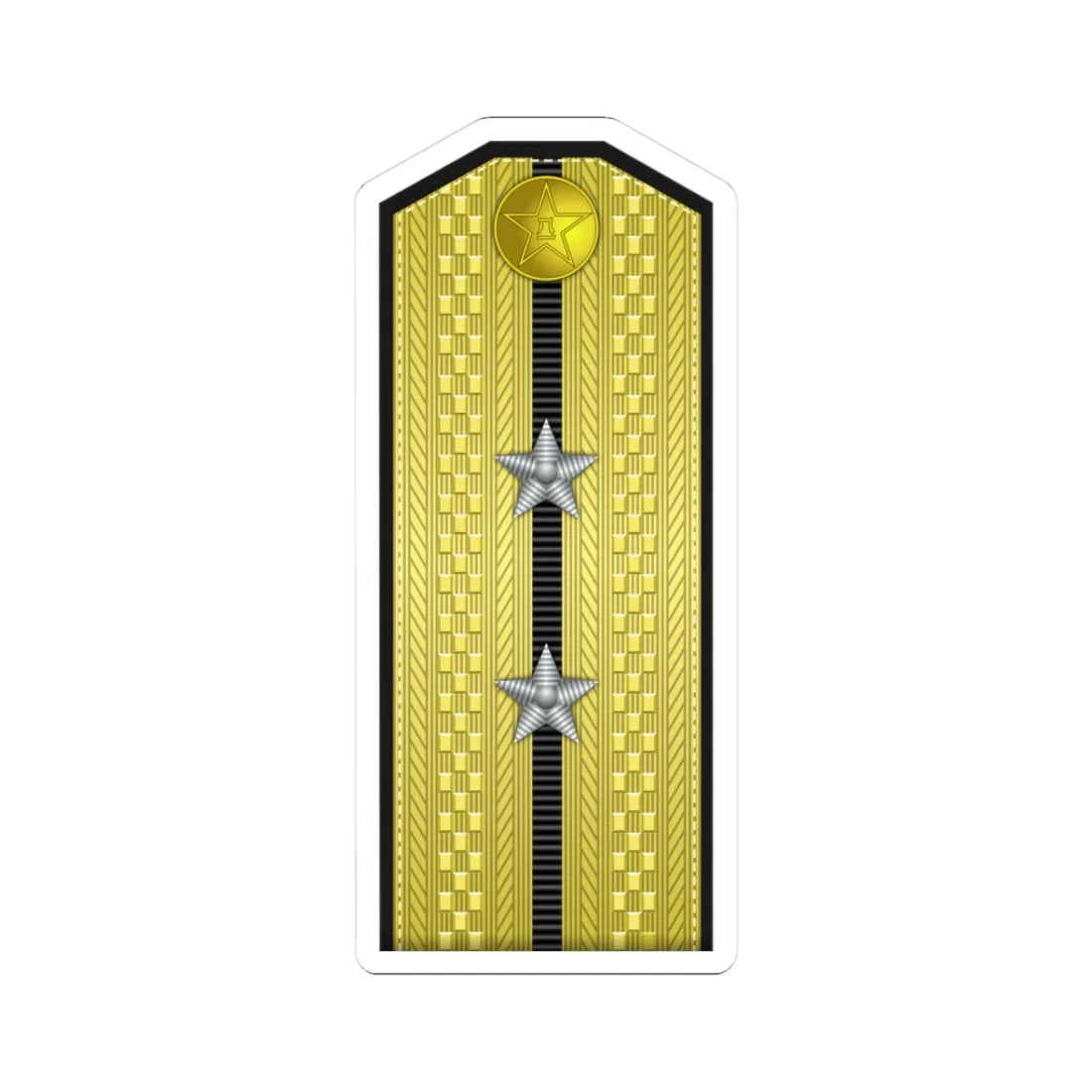 PLA Hǎi jūn zhōng wèi Type 55 (China) (Military Rank) STICKER Vinyl Kiss-Cut Decal 3 Inch White - The Sticker Space