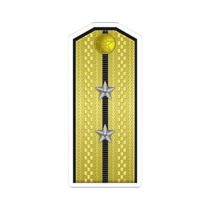 PLA Hǎi jūn zhōng wèi Type 55 (China) (Military Rank) STICKER Vinyl Kiss-Cut Decal 3 Inch White - The Sticker Space