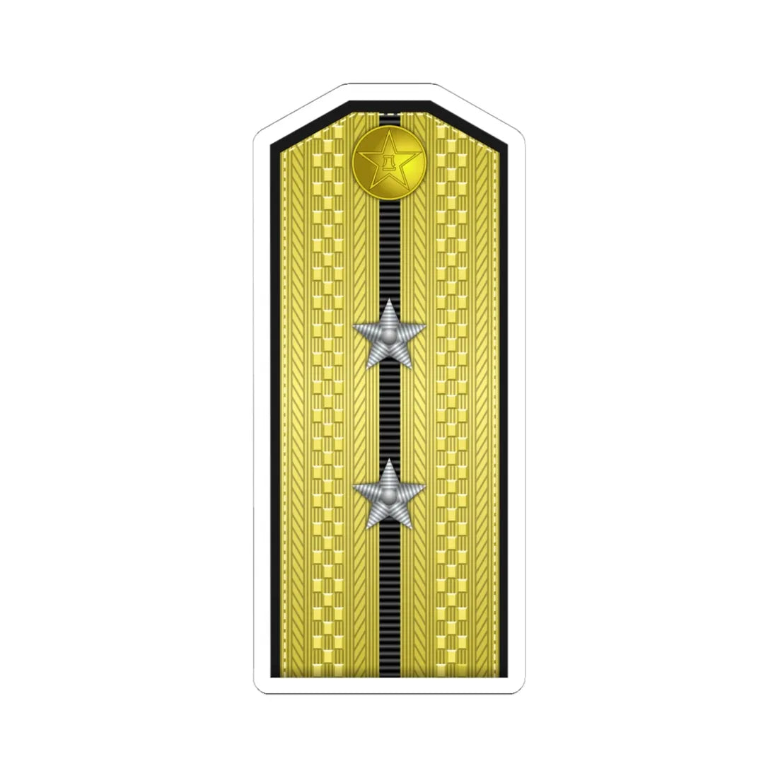 PLA Hǎi jūn zhōng wèi Type 55 (China) (Military Rank) STICKER Vinyl Kiss-Cut Decal 6 Inch White - The Sticker Space