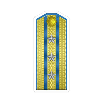 PLA kōng jūn shàng xiào Type 55 (China) (Military Rank) STICKER Vinyl Kiss-Cut Decal 3 Inch White - The Sticker Space