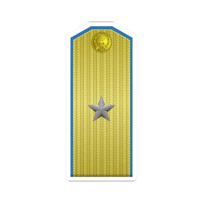 PLA kōng jūn shào jiàng Type 55 (China) (Military Rank) STICKER Vinyl Kiss-Cut Decal 2 Inch White - The Sticker Space