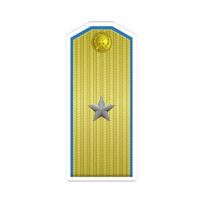 PLA kōng jūn shào jiàng Type 55 (China) (Military Rank) STICKER Vinyl Kiss-Cut Decal 4 Inch White - The Sticker Space