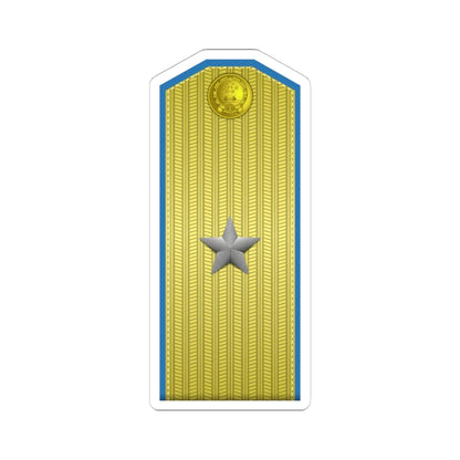 PLA kōng jūn shào jiàng Type 55 (China) (Military Rank) STICKER Vinyl Kiss-Cut Decal 6 Inch White - The Sticker Space