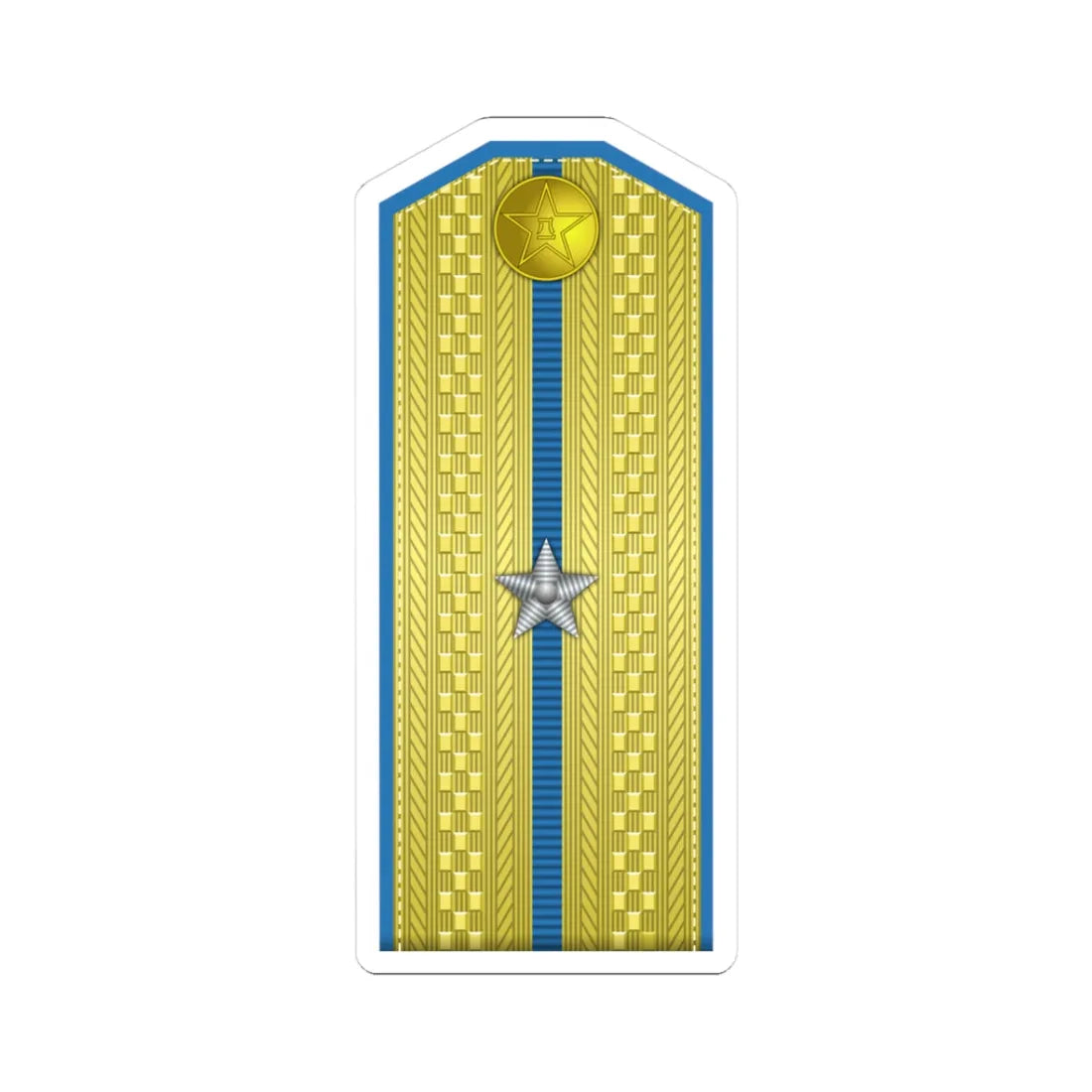 PLA kōng jūn shào wèi Type 55 (China) (Military Rank) STICKER Vinyl Kiss-Cut Decal 3 Inch White - The Sticker Space