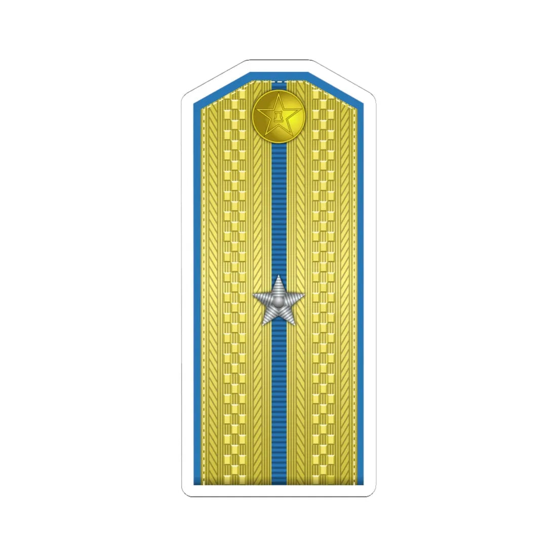 PLA kōng jūn shào wèi Type 55 (China) (Military Rank) STICKER Vinyl Kiss-Cut Decal 6 Inch White - The Sticker Space