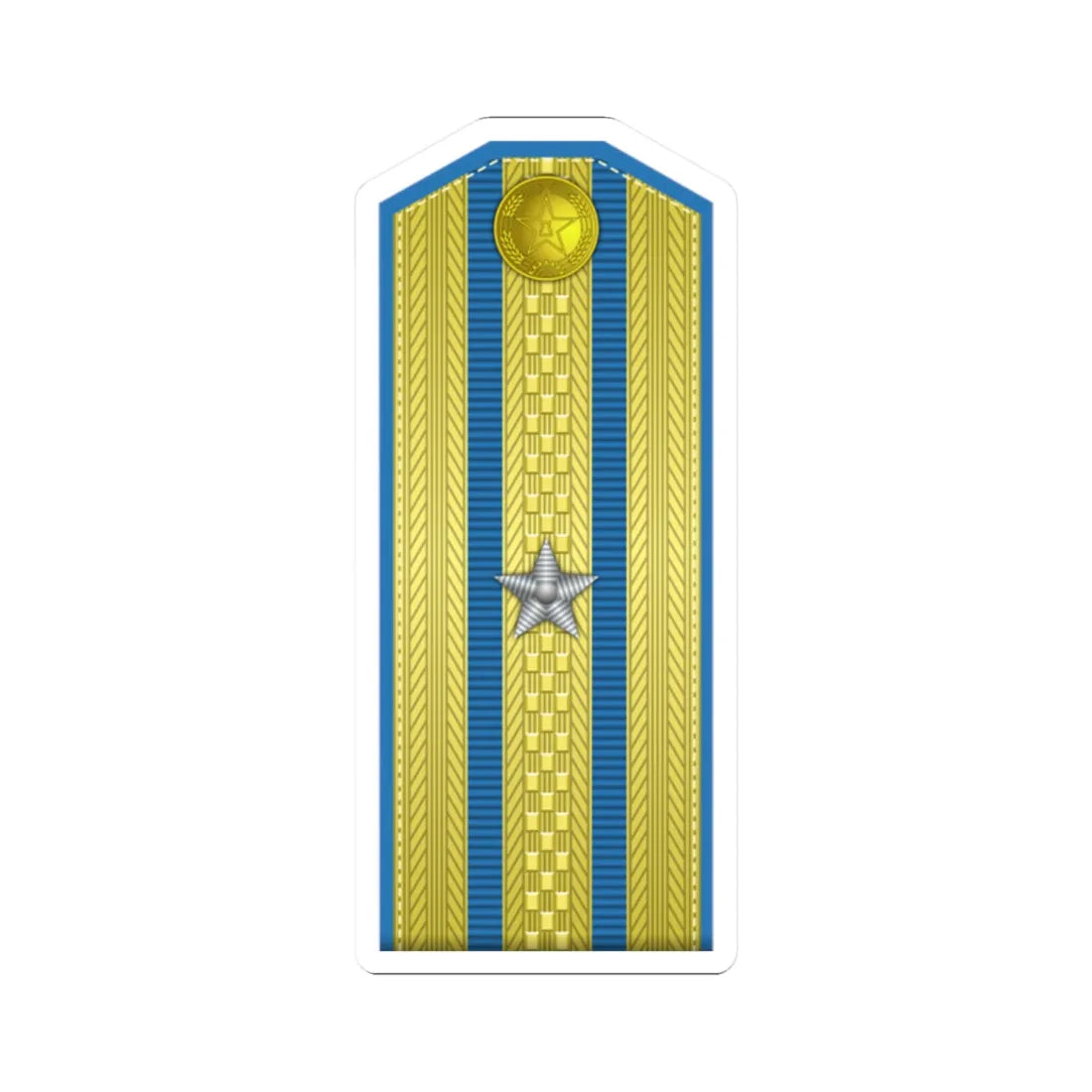 PLA kōng jūn shào xiào Type 55 (China) (Military Rank) STICKER Vinyl Kiss-Cut Decal 2 Inch White - The Sticker Space