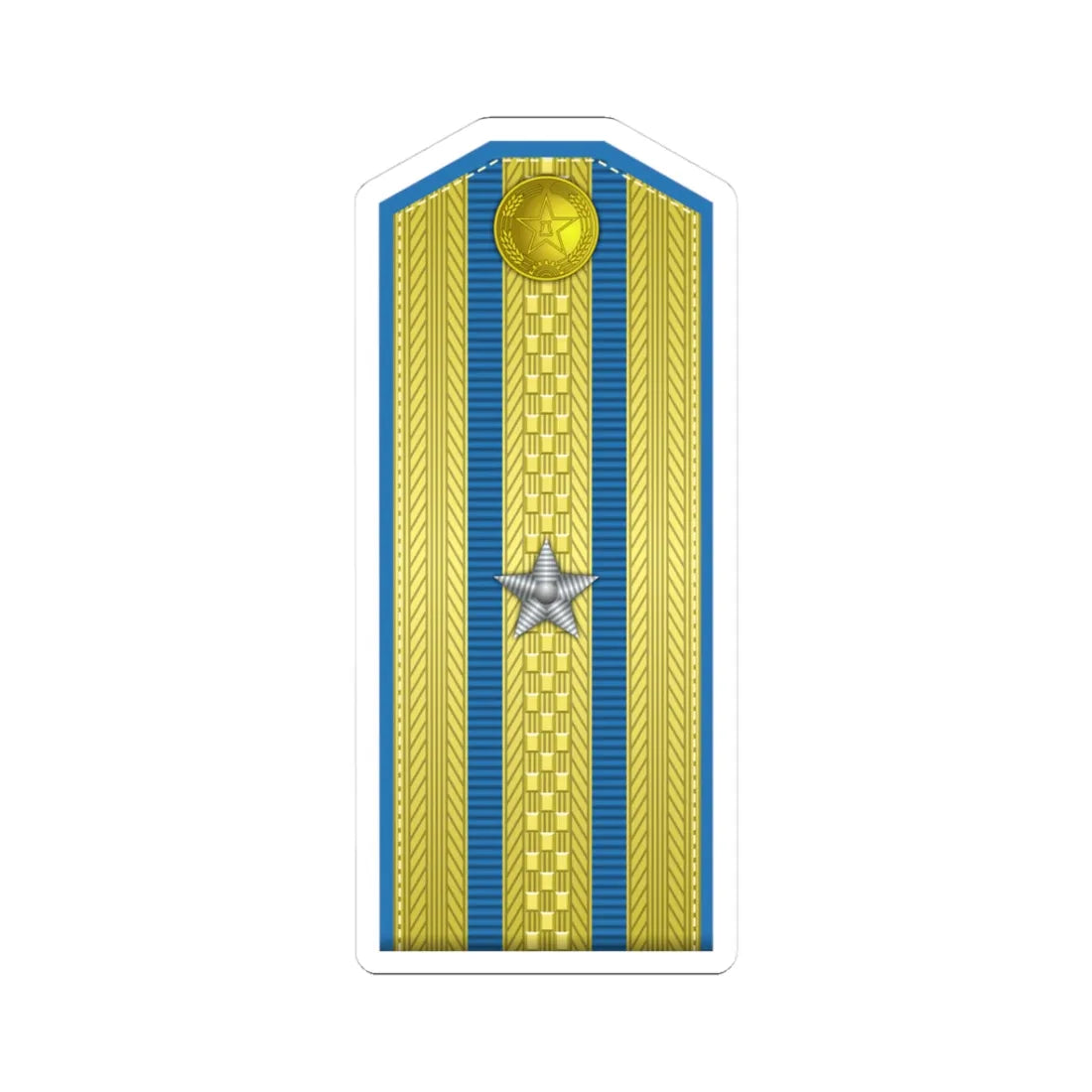 PLA kōng jūn shào xiào Type 55 (China) (Military Rank) STICKER Vinyl Kiss-Cut Decal 3 Inch White - The Sticker Space