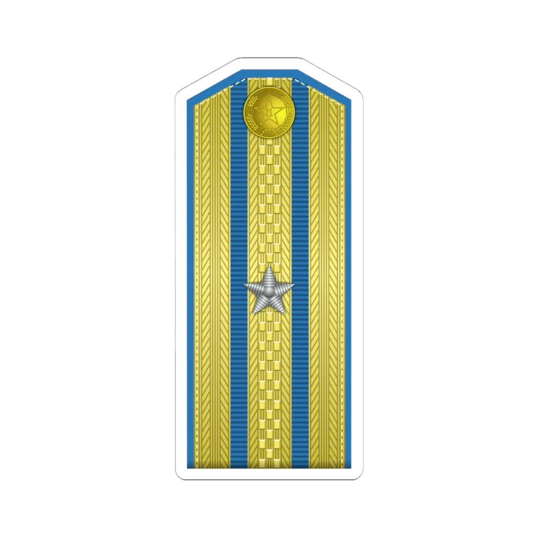 PLA kōng jūn shào xiào Type 55 (China) (Military Rank) STICKER Vinyl Kiss-Cut Decal 6 Inch White - The Sticker Space