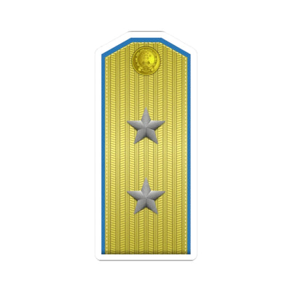 PLA kōng jūn zhōng jiàng Type 55 (China) (Military Rank) STICKER Vinyl Kiss-Cut Decal 2 Inch White - The Sticker Space