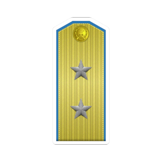 PLA kōng jūn zhōng jiàng Type 55 (China) (Military Rank) STICKER Vinyl Kiss-Cut Decal 2 Inch White - The Sticker Space