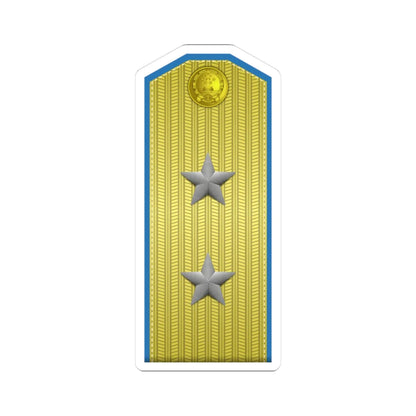 PLA kōng jūn zhōng jiàng Type 55 (China) (Military Rank) STICKER Vinyl Kiss-Cut Decal 3 Inch White - The Sticker Space