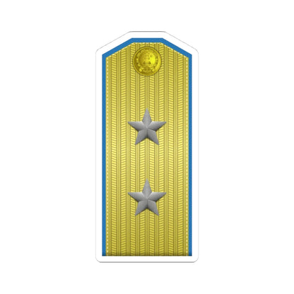 PLA kōng jūn zhōng jiàng Type 55 (China) (Military Rank) STICKER Vinyl Kiss-Cut Decal 4 Inch White - The Sticker Space