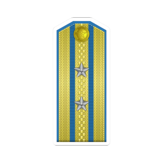 PLA kōng jūn zhōng xiào Type 55 (China) (Military Rank) STICKER Vinyl Kiss-Cut Decal 2 Inch White - The Sticker Space