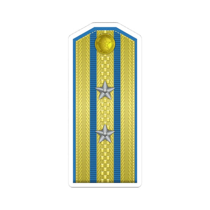 PLA kōng jūn zhōng xiào Type 55 (China) (Military Rank) STICKER Vinyl Kiss-Cut Decal 4 Inch White - The Sticker Space