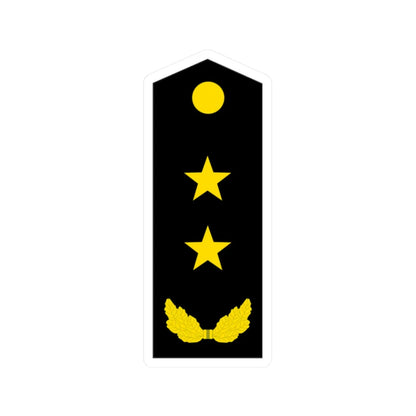 PLA Lieutenant General Navy (China) (Military Rank) STICKER Vinyl Kiss-Cut Decal 2 Inch White - The Sticker Space