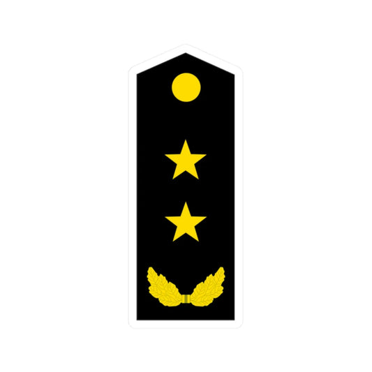 PLA Lieutenant General Navy (China) (Military Rank) STICKER Vinyl Kiss-Cut Decal 2 Inch White - The Sticker Space