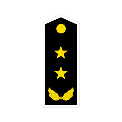 PLA Lieutenant General Navy (China) (Military Rank) STICKER Vinyl Kiss-Cut Decal 3 Inch White - The Sticker Space