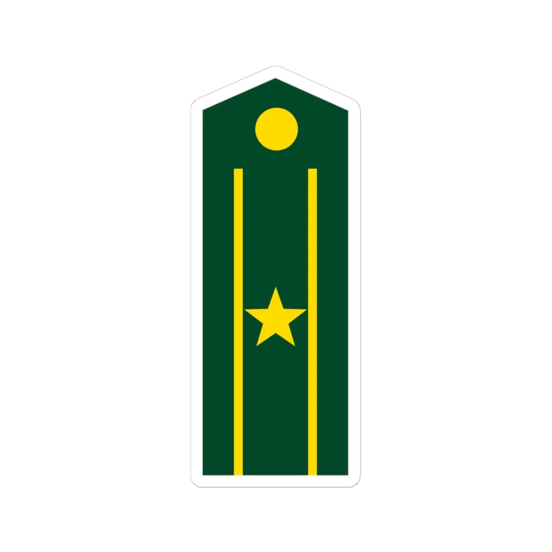 PLA Major (China) (Military Rank) STICKER Vinyl Kiss-Cut Decal 3 Inch White - The Sticker Space