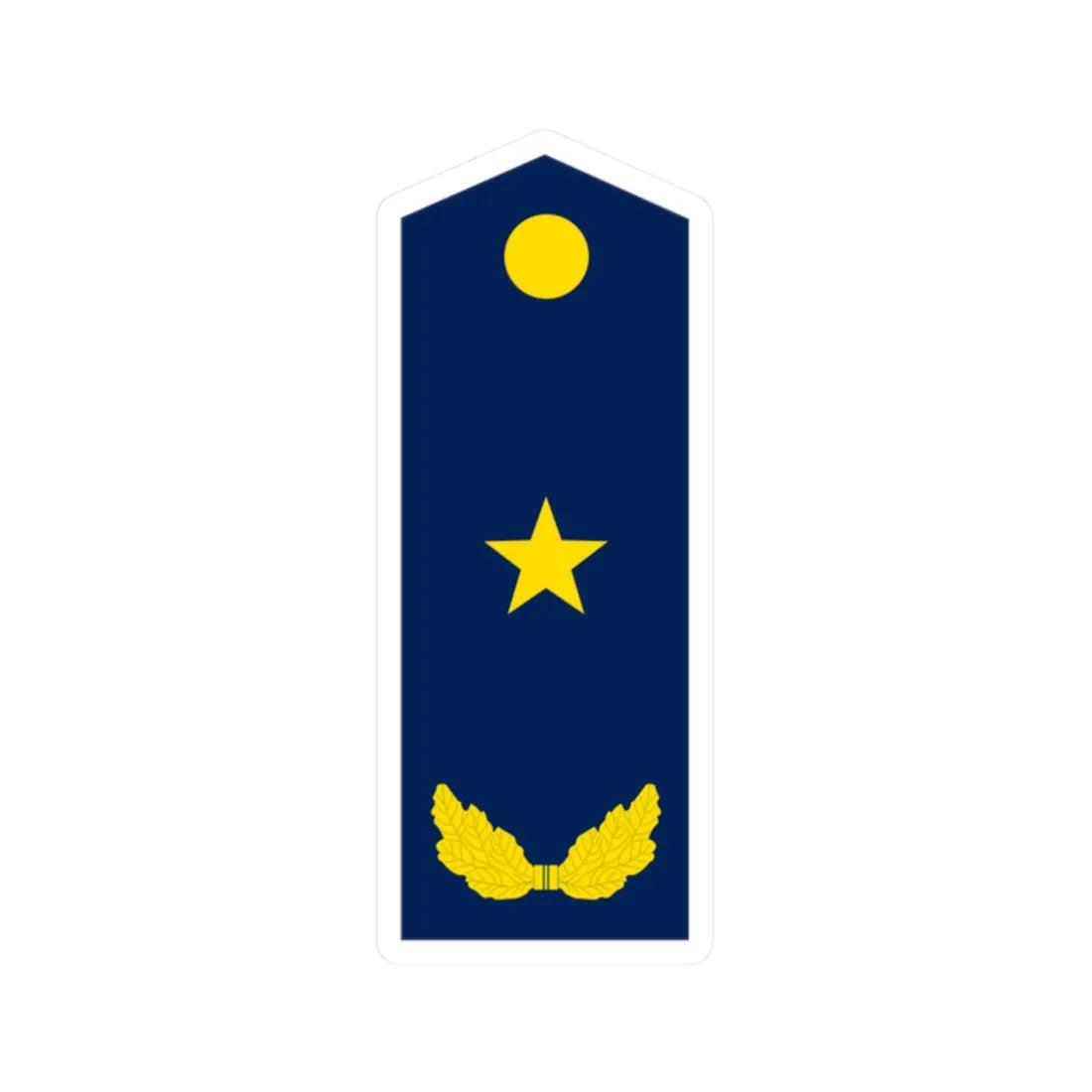 PLA Major General Air (China) (Military Rank) STICKER Vinyl Kiss-Cut Decal 2 Inch White - The Sticker Space