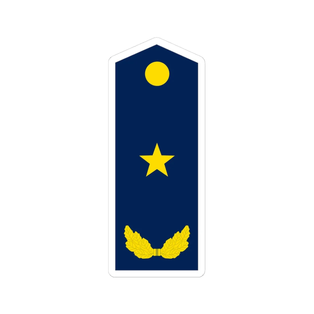 PLA Major General Air (China) (Military Rank) STICKER Vinyl Kiss-Cut Decal 3 Inch White - The Sticker Space