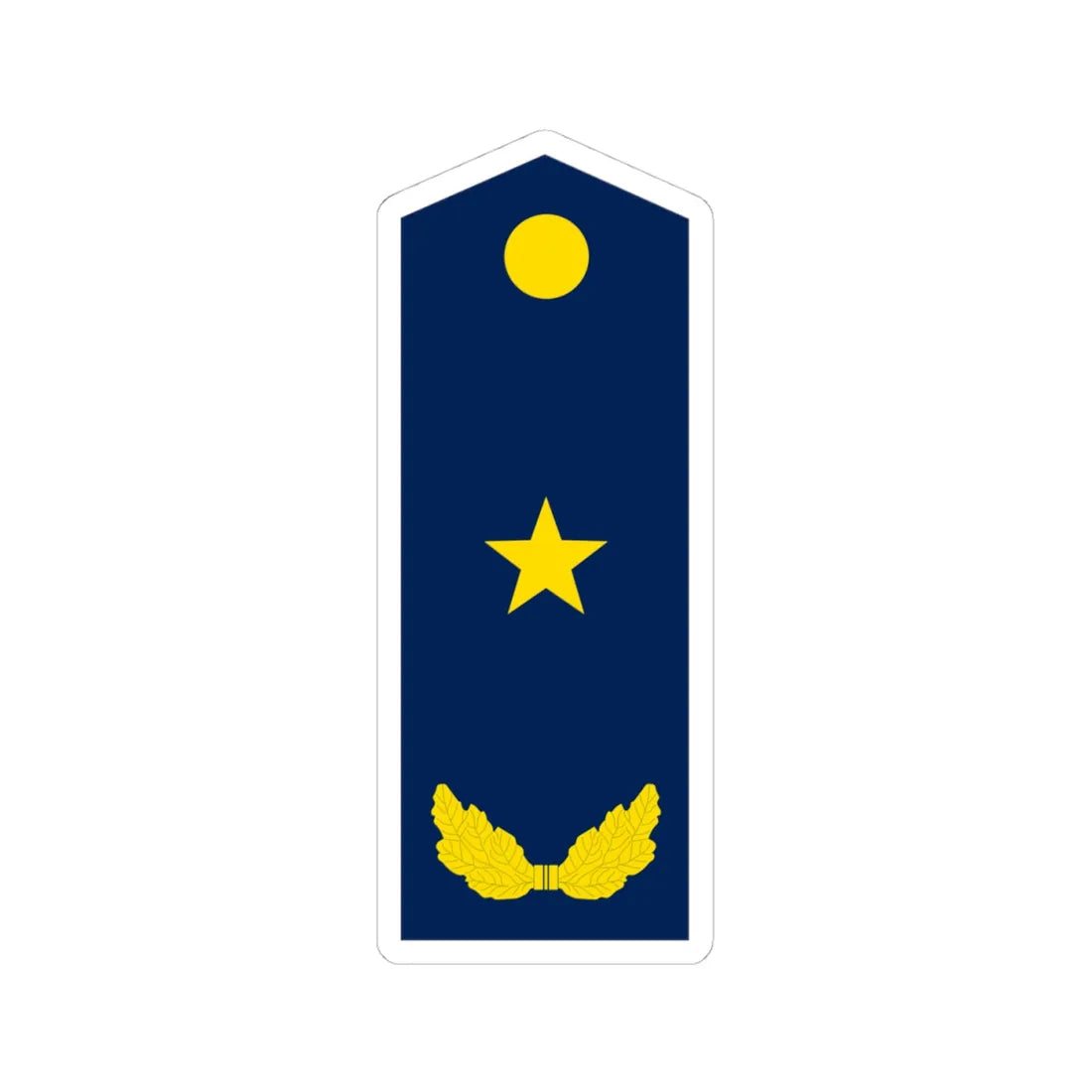 PLA Major General Air (China) (Military Rank) STICKER Vinyl Kiss-Cut Decal 4 Inch White - The Sticker Space