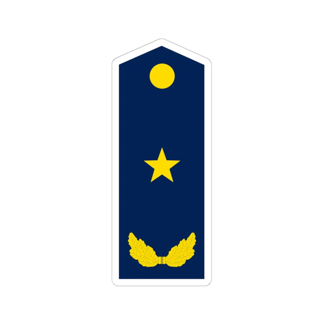 PLA Major General Air (China) (Military Rank) STICKER Vinyl Kiss-Cut Decal 6 Inch White - The Sticker Space