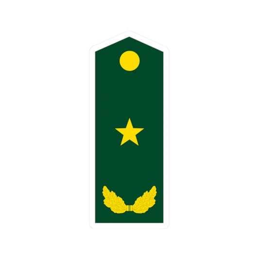 PLA Major General (China) (Military Rank) STICKER Vinyl Kiss-Cut Decal 2 Inch White - The Sticker Space