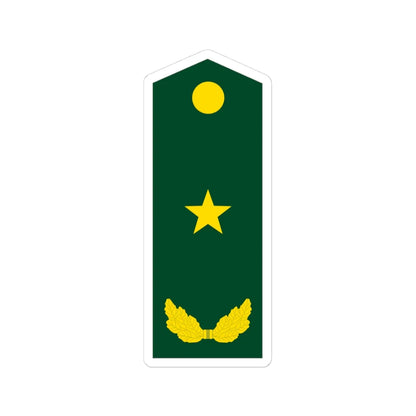 PLA Major General (China) (Military Rank) STICKER Vinyl Kiss-Cut Decal 3 Inch White - The Sticker Space