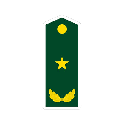 PLA Major General (China) (Military Rank) STICKER Vinyl Kiss-Cut Decal 4 Inch White - The Sticker Space