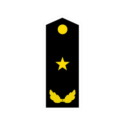 PLA Major General Navy (China) (Military Rank) STICKER Vinyl Kiss-Cut Decal 2 Inch White - The Sticker Space