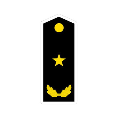 PLA Major General Navy (China) (Military Rank) STICKER Vinyl Kiss-Cut Decal 4 Inch White - The Sticker Space