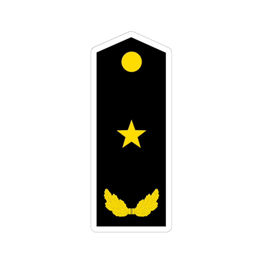 PLA Major General Navy (China) (Military Rank) STICKER Vinyl Kiss-Cut Decal 6 Inch White - The Sticker Space