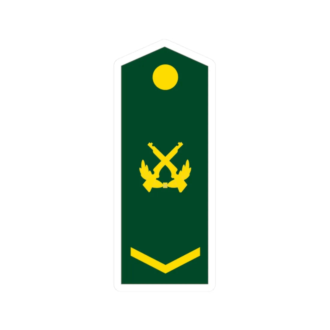 PLA Sergeant (China) (Military Rank) STICKER Vinyl Kiss-Cut Decal 2 Inch White - The Sticker Space