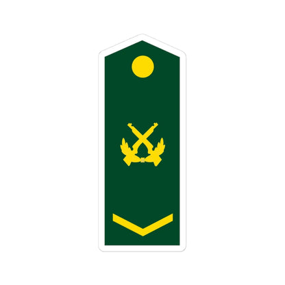 PLA Sergeant (China) (Military Rank) STICKER Vinyl Kiss-Cut Decal 3 Inch White - The Sticker Space