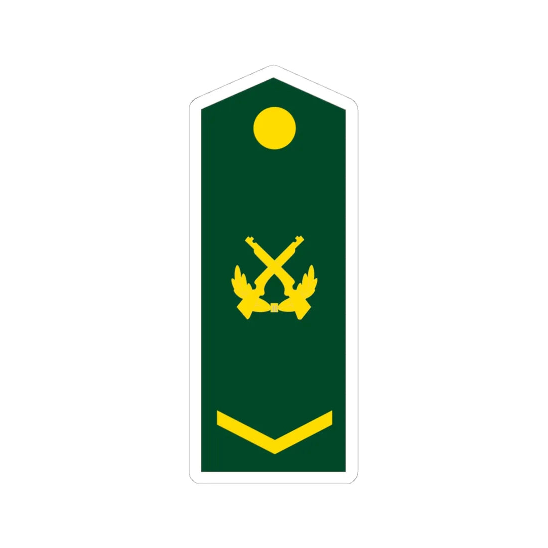 PLA Sergeant (China) (Military Rank) STICKER Vinyl Kiss-Cut Decal 4 Inch White - The Sticker Space