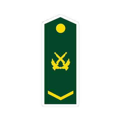 PLA Sergeant (China) (Military Rank) STICKER Vinyl Kiss-Cut Decal 4 Inch White - The Sticker Space