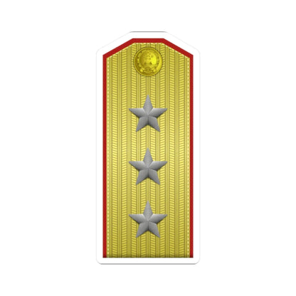 PLA shàng jiàng Type 55 (China) (Military Rank) STICKER Vinyl Kiss-Cut Decal 2 Inch White - The Sticker Space